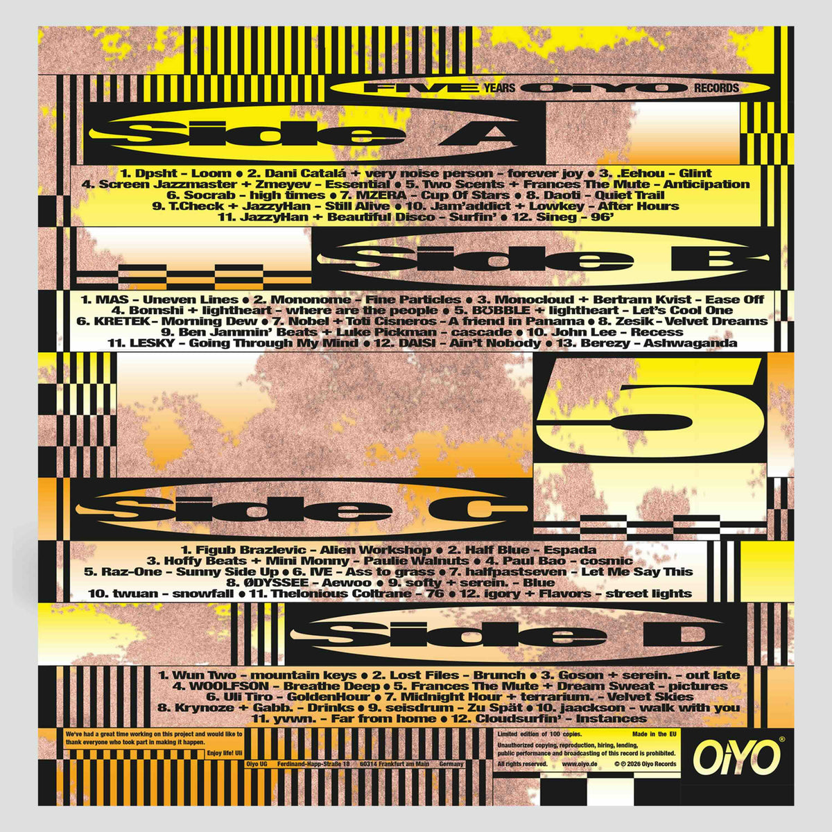 PRE-ORDER: 5 YEARS OIYO RECORDS COMPILATION (double LP, 12inch Vinyl)